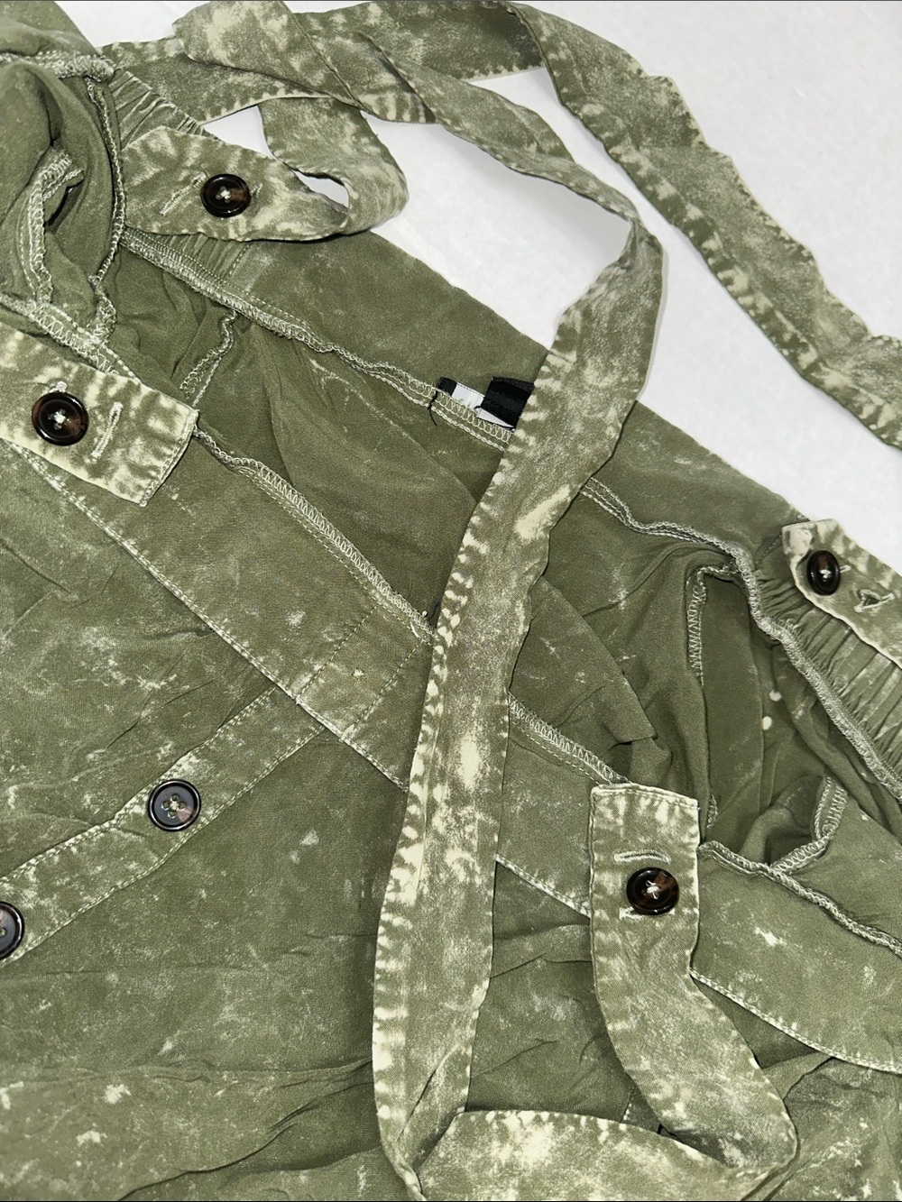 Torrid Mini Challis Skirtall Olive Green Womens Plus Size 4X - Picture 5 of 10